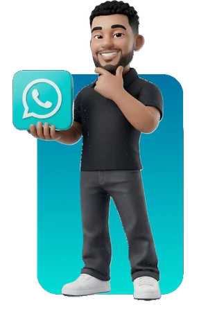 Avatar do técnico Rangel Oliveira segurando o ícone do WhatsApp