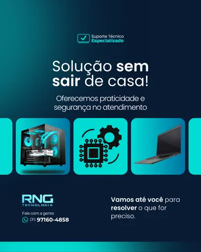 Arte da RNG Tecnologia: solução sem sair de casa, vamos até você